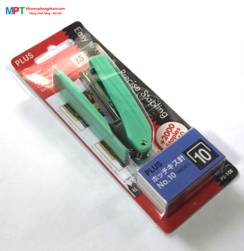 Dập ghim số 10 Plus PS-10E - kèm 02 hộp ghim
