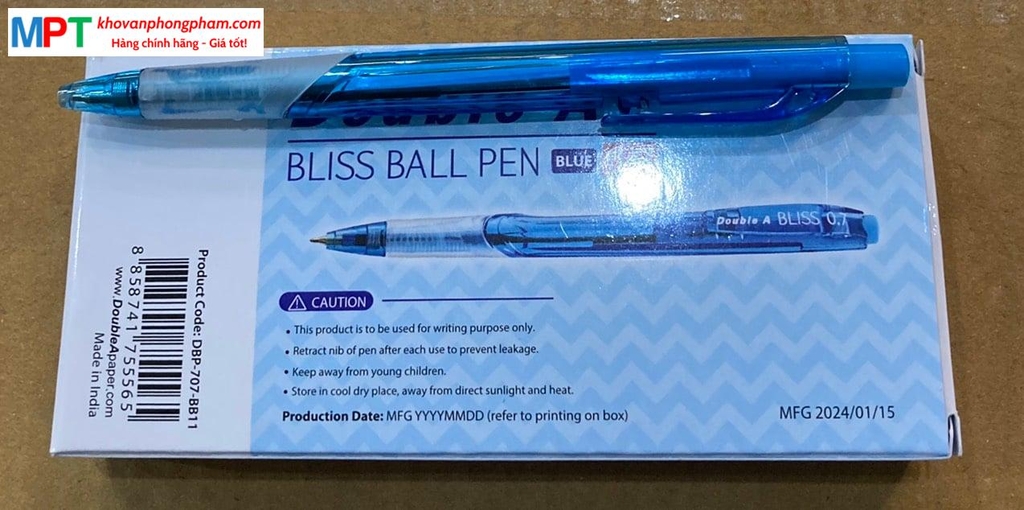 Bút bi Double A BLISS BALL PEN DBP-707-BB11 ngòi 0.7mm