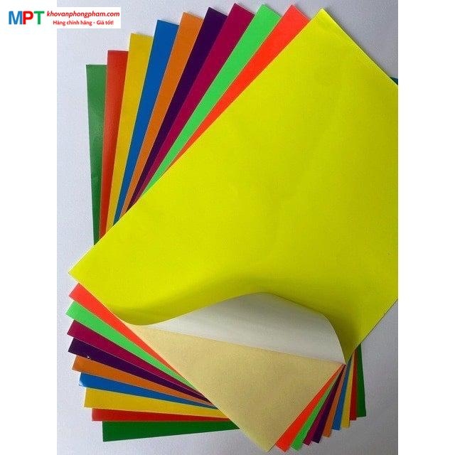 Giấy đề can A4 các màu - Xấp 100 tờ