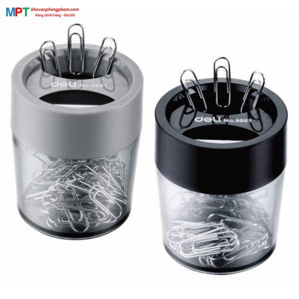 Hộp đựng ghim Deli 9881 φ58*75MM