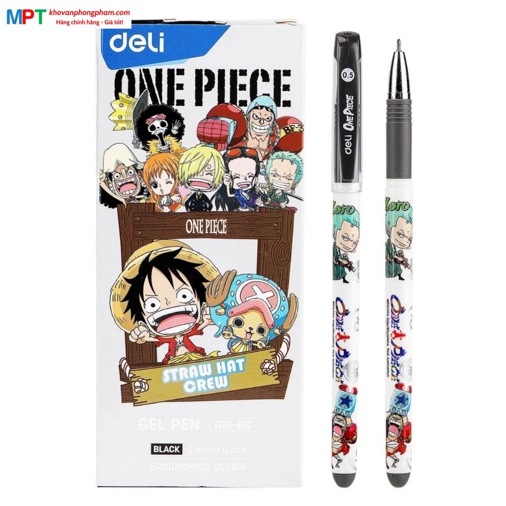 Bút gel Deli One Piece - Vua Hải Tặc G13 nét 0.5mm