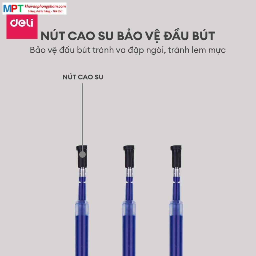 [MUA 10 TẶNG 1] Ruột bút gel Deli S206 nét 0.5mm dùng thay thế cho bút bi nước A575/A057