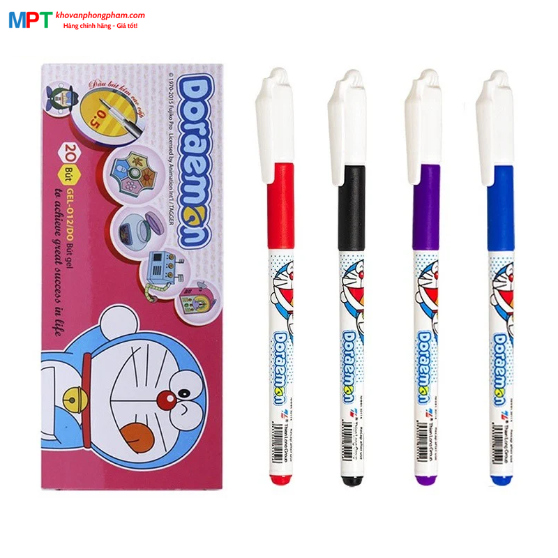 [CHÍNH HÃNG] Bút GEL Thiên Long Gel-012/DO ngòi 0.5mm thân bút in hình nhân vật Doraemon