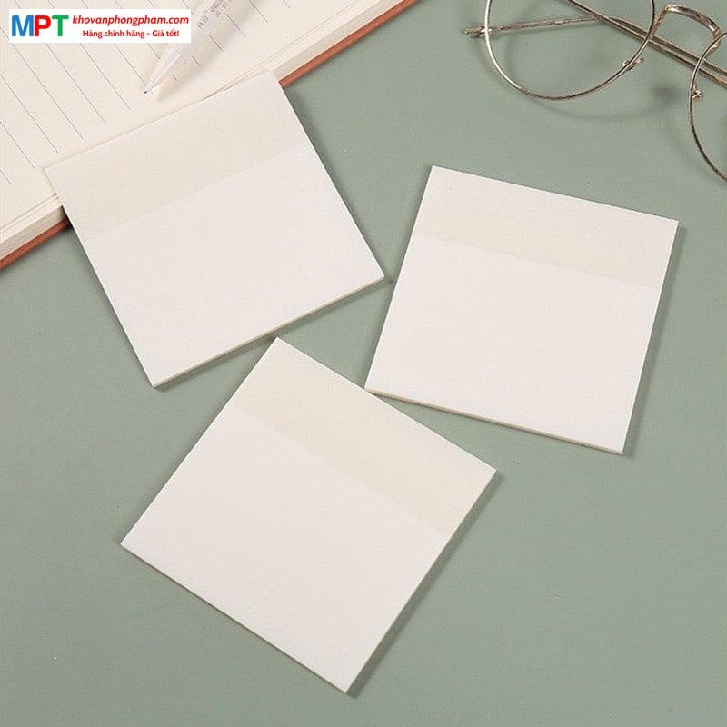 Giấy nhớ trong suốt 3x3 - Kích thước 76x76mm - 50 tờ/tập