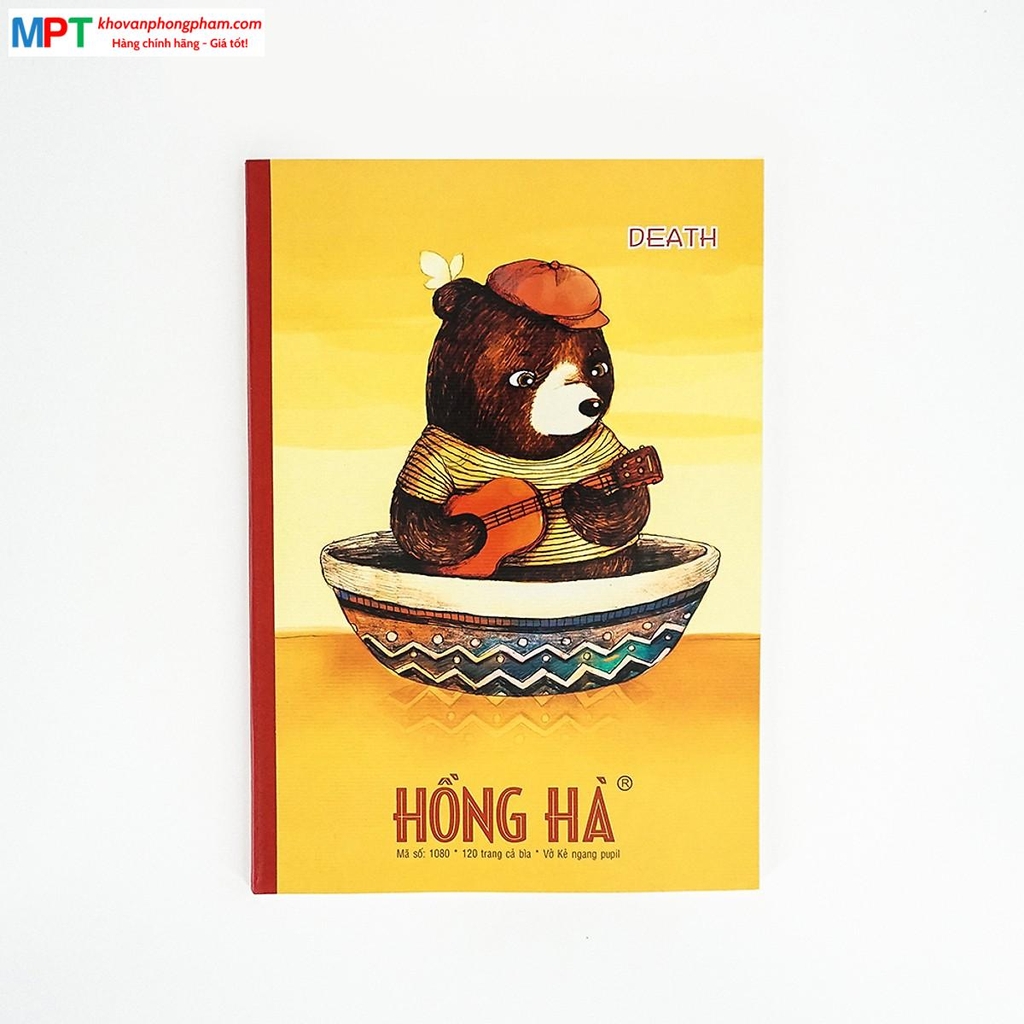Vở Hồng Hà 120tr 1080 (Kẻ Ngang) - Mua 10 tặng 5 (Mua 01 thùng 120 quyển tặng thêm 15 quyển)