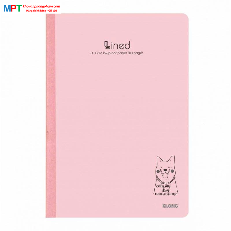 Vở kẻ ngang Klong chấm may dán gáy 80 trang mã 840 - Định lượng 100gsm - Kích thước 175x250mm