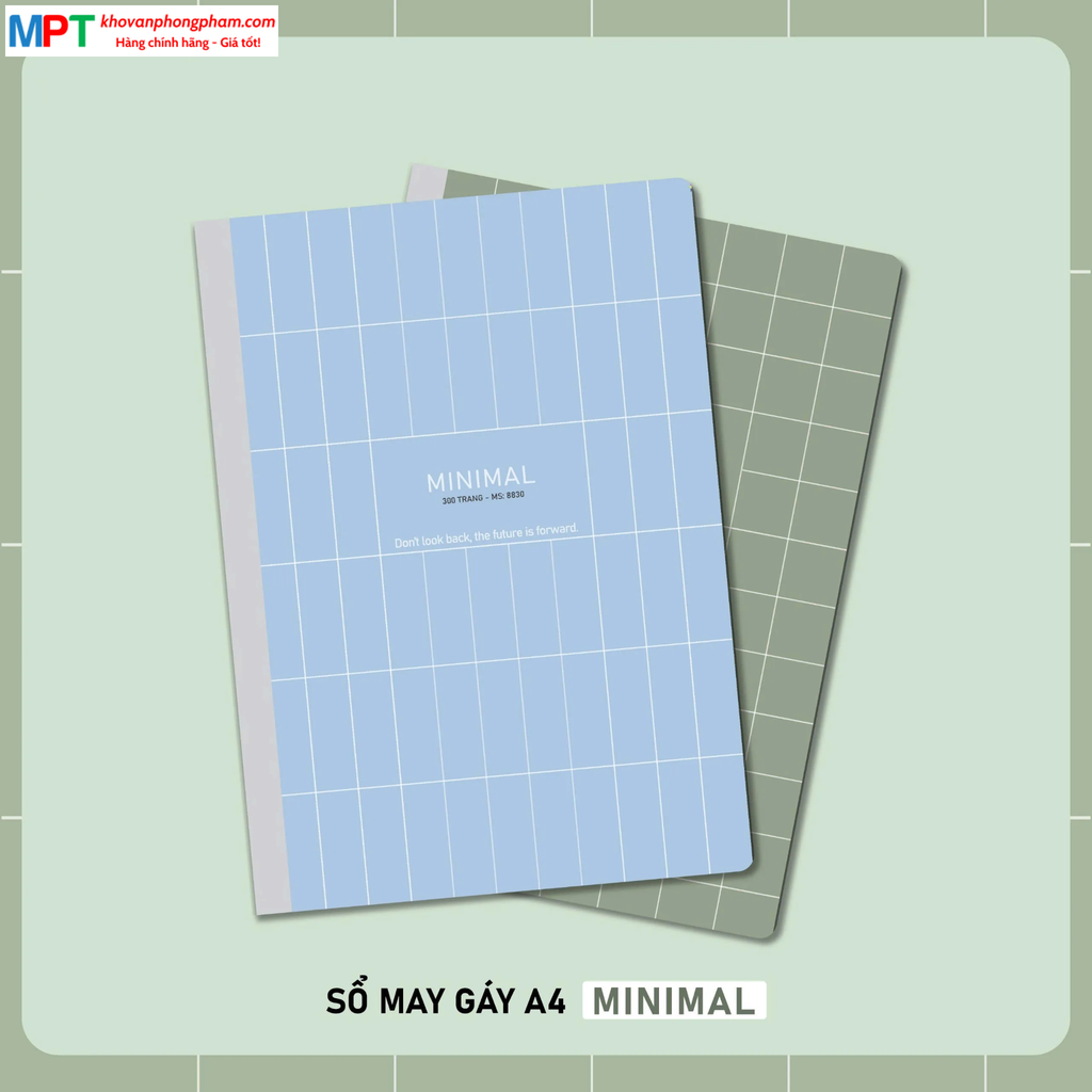 Sổ may gáy bìa bồi A4 Hải Tiến 300 trang MINIMAL 8830 - Định lượng 70gsm