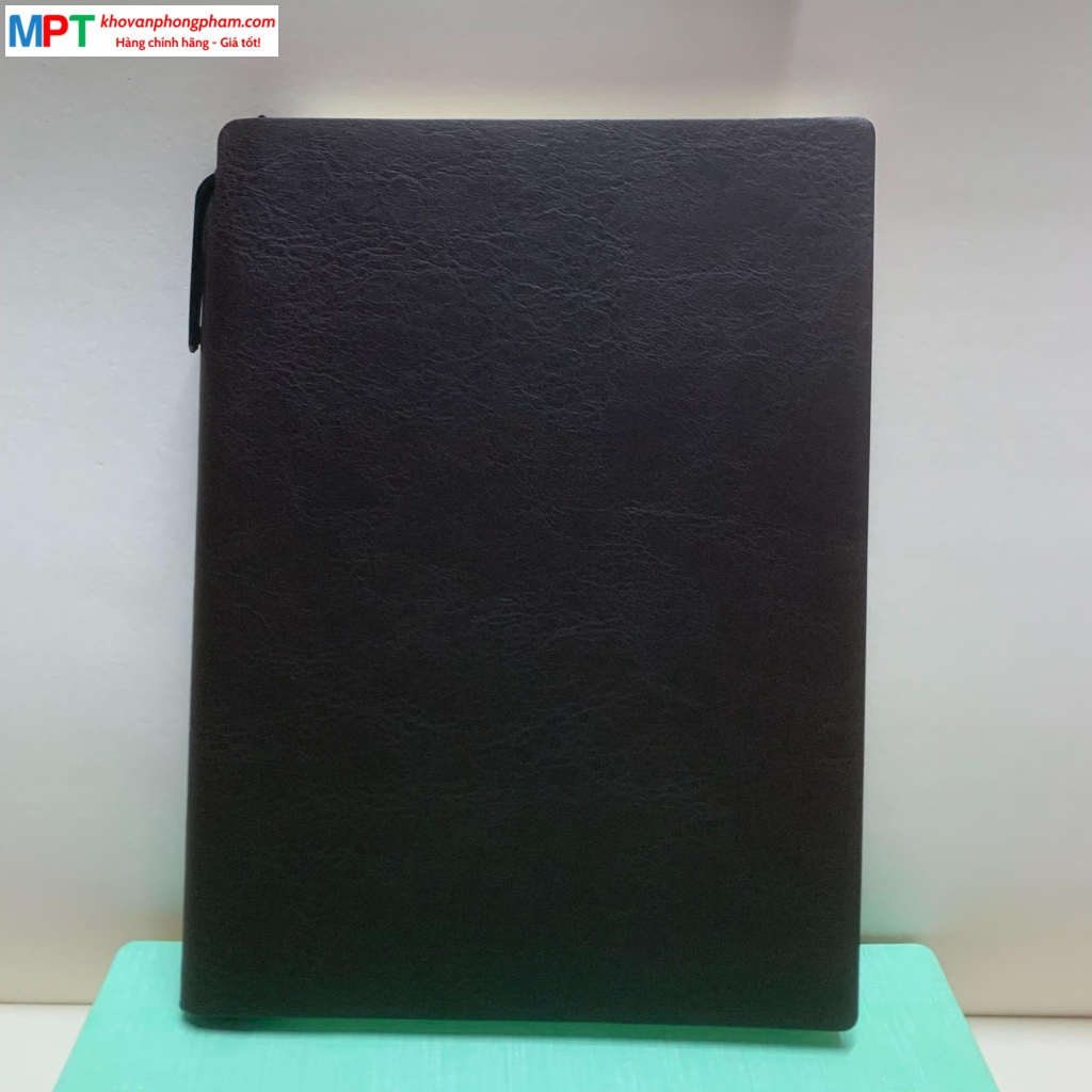 Sổ bìa da A5 cài bút ở gáy nhiều màu Heeton 25098