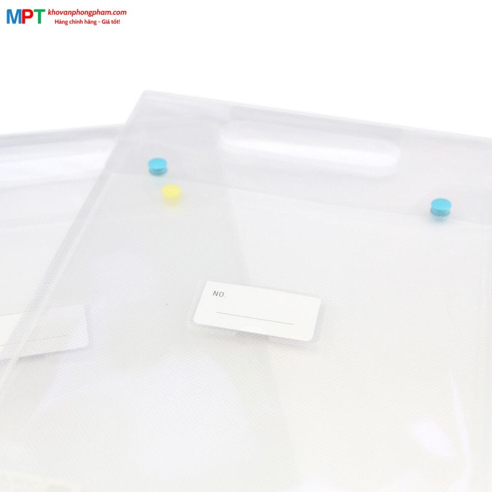 Túi tài liệu dọc 2 cúc S16 khổ A4 Hồng Hà 6624