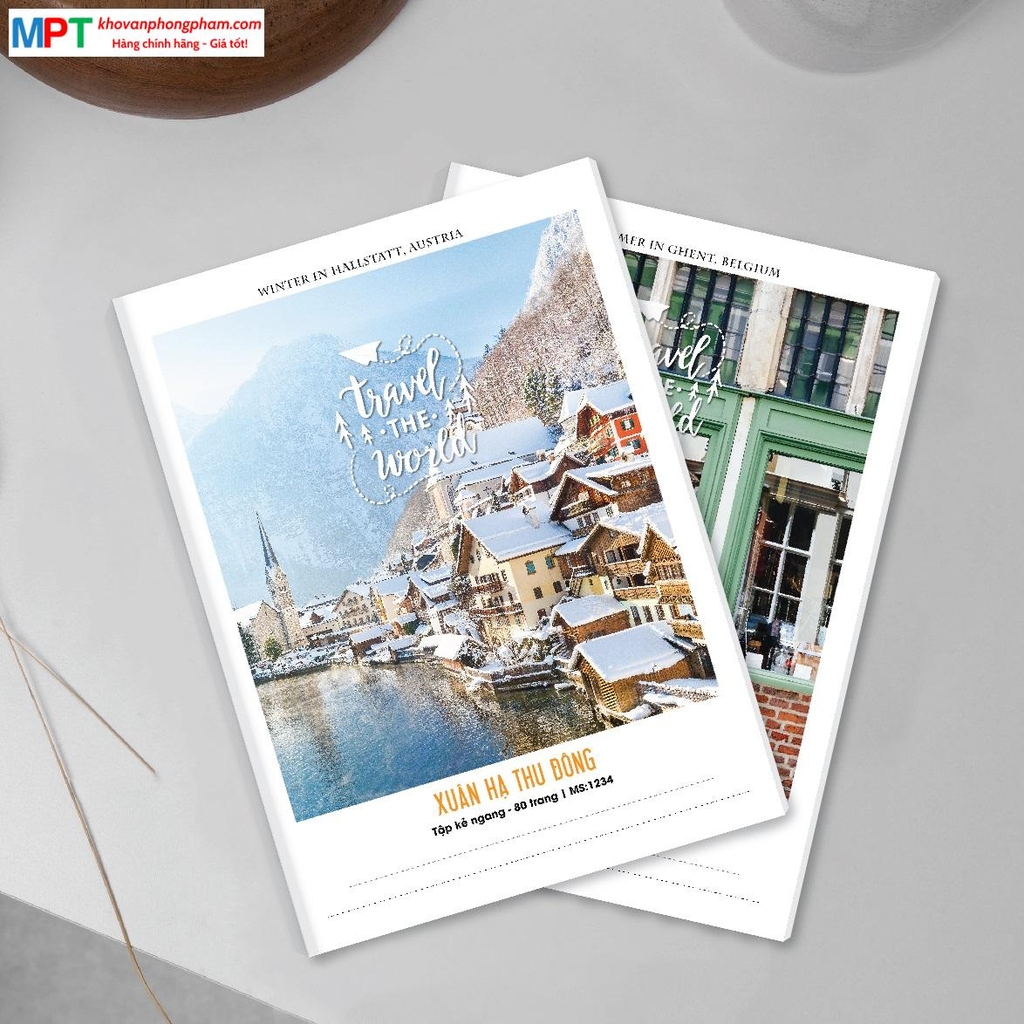 Vở kẻ ngang Hải Tiến 72 trang Xuân Hạ Thu Đông 2807 - ĐL 60gsm - Mua từ 200 quyển chiết khấu 5%