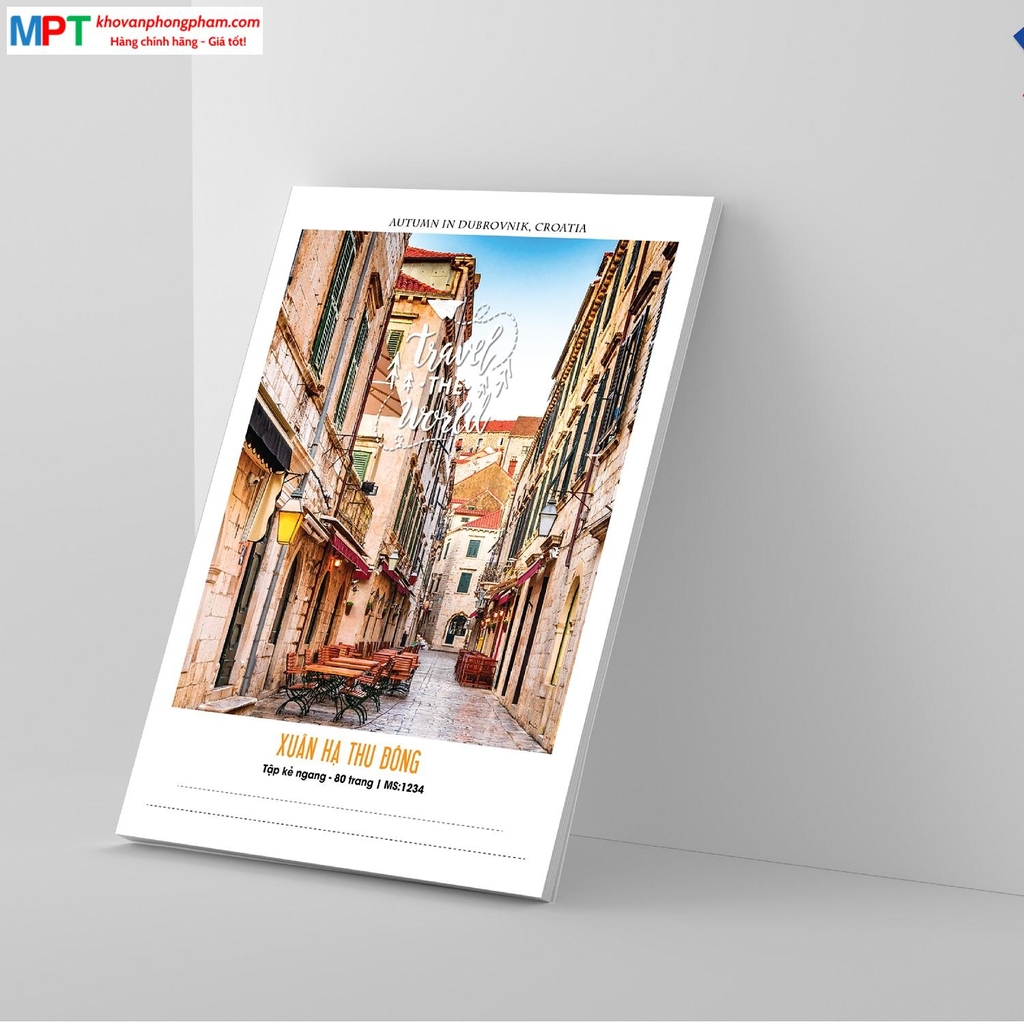 Vở kẻ ngang Hải Tiến 200 trang Xuân Hạ Thu Đông 2821 - Định lượng 60gsm - Mua 5 quyển tặng 01 bút bi
