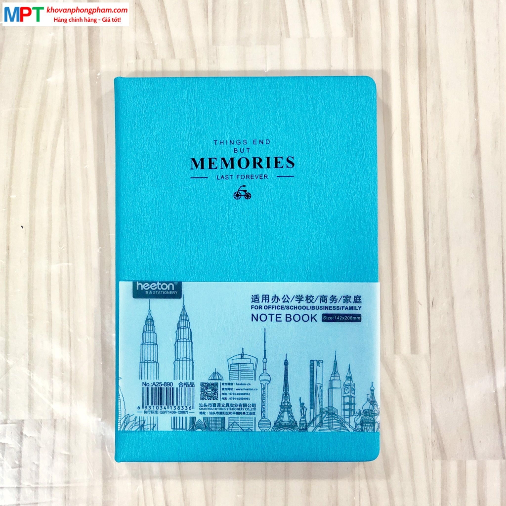 Sổ bìa da Heeton A25-890 khổ A5 (142x208mm)