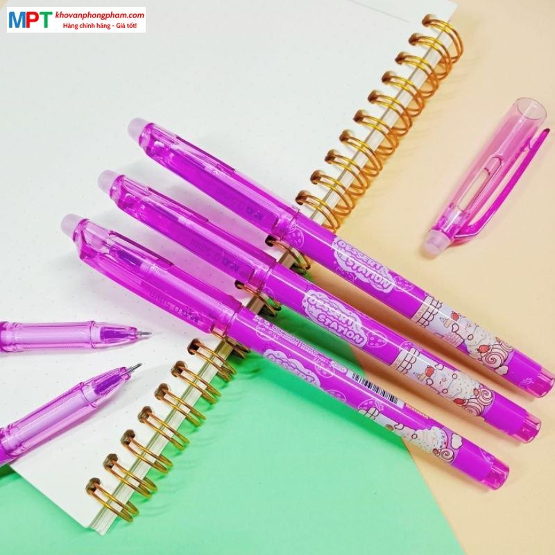 Bút gel xóa được M&G AKP182A7 nét 0.5mm - Mực tím
