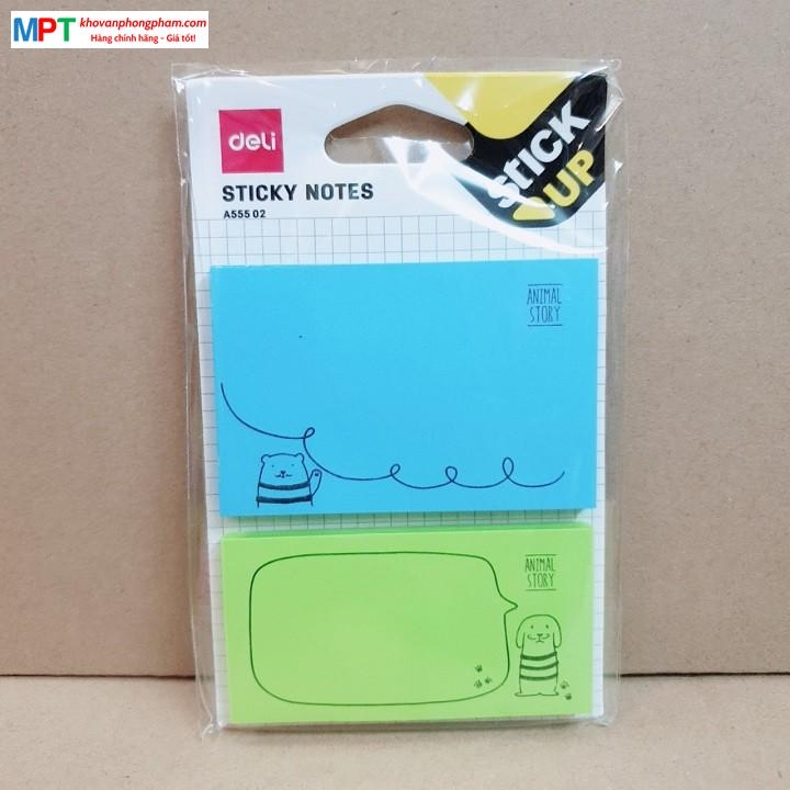Giấy nhớ Deli A55502 nhiều màu ngộ nghĩnh