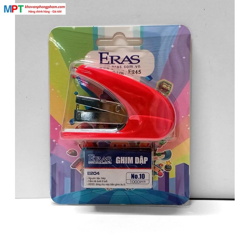 Dập ghim ERAS E245 TRỢ LỰC - Tặng kèm hộp ghim số 10