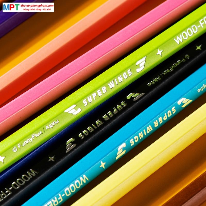 Bút chì màu 12 màu Deli EC126-12 - Họa tiết Super Wings