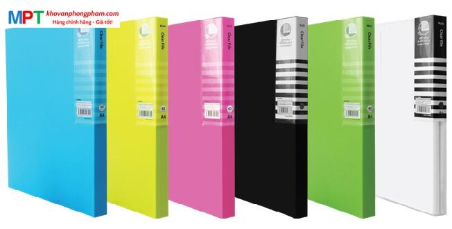 File lá 40 Trang Plus có ngăn giữa - có 6 màu lựa chọn