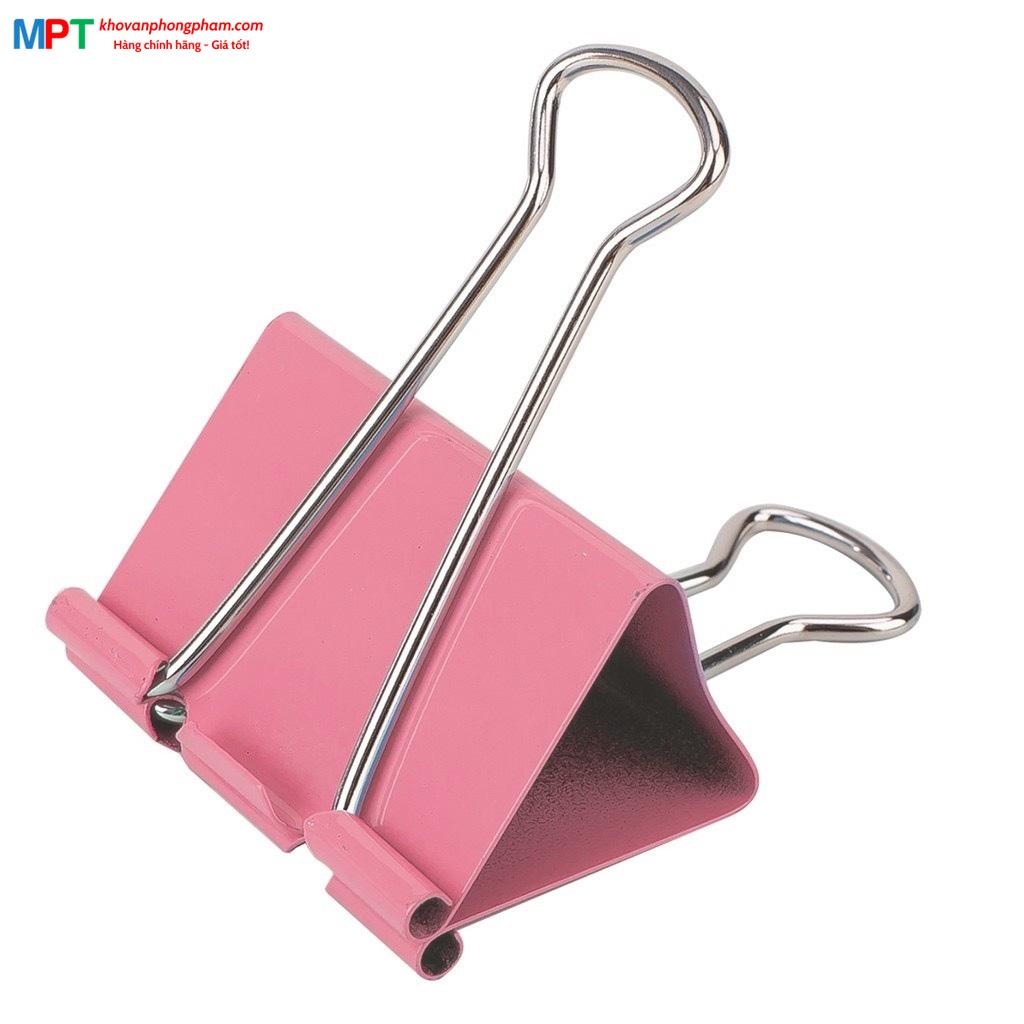 Kẹp bướm màu 19mm Deli E8555A - Hộp 40 cái