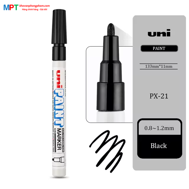 [CHÍNH HÃNG] Bút sơn Uni Paint Marker PX-21 nét 0.8 - 1.2mm