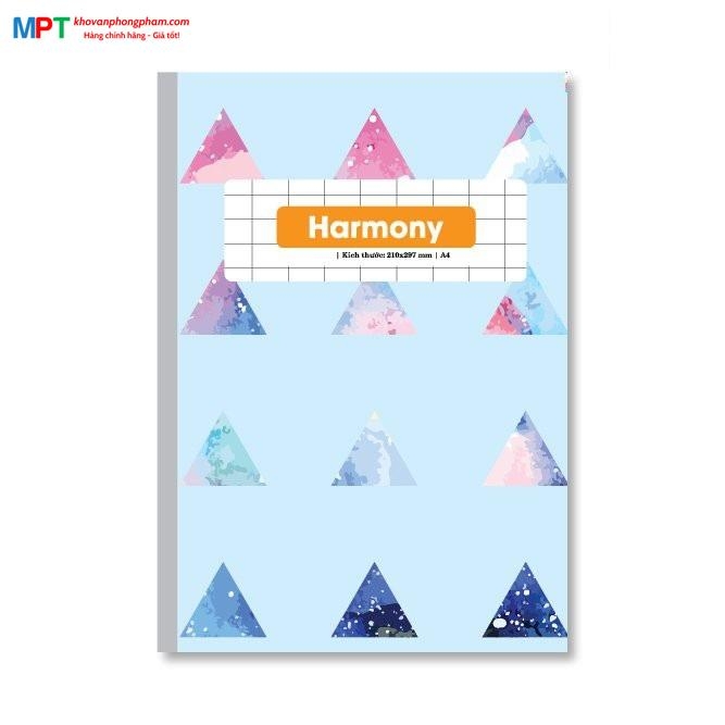 Sổ ghim A4 Hải Tiến Harmony 300 trang 3606 có lề (210x297mm)