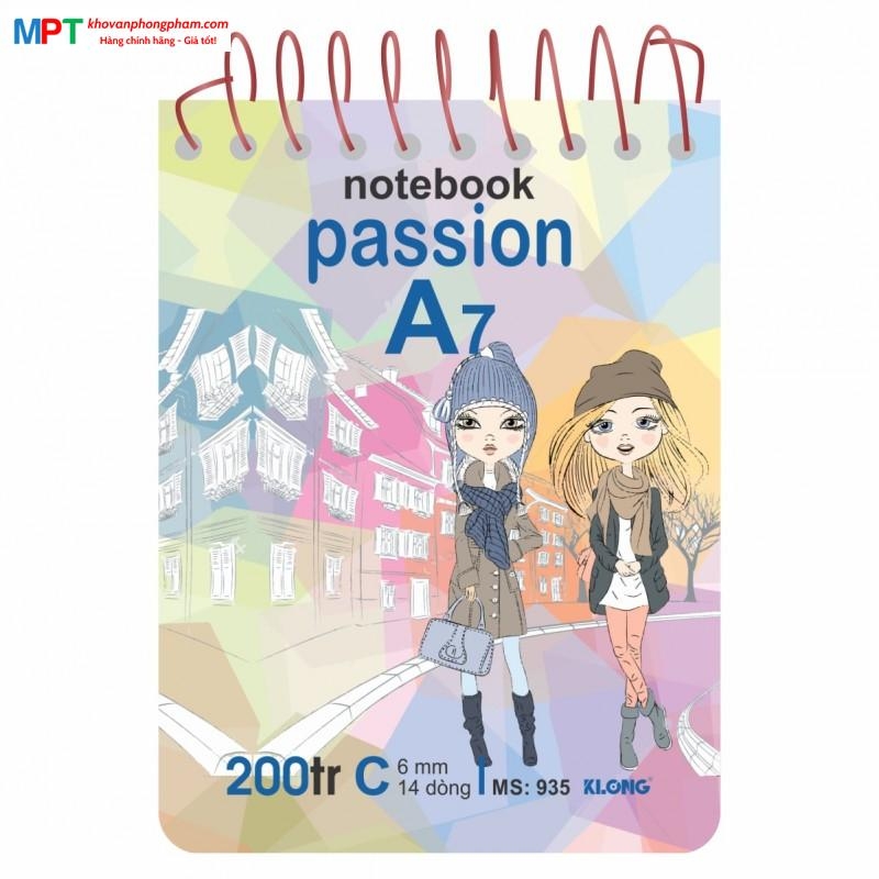 Sổ lò xo Klong A7 200 trang 935 (82x110mm)