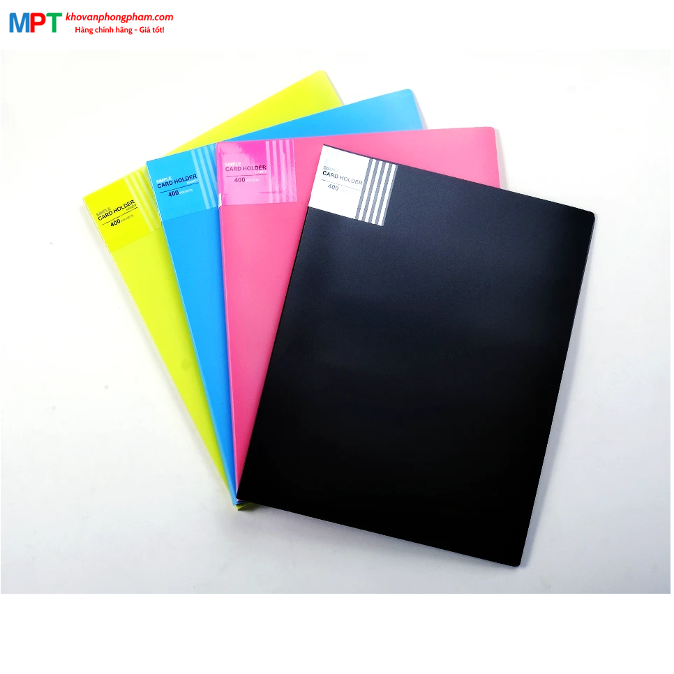 Sổ lưu danh thiếp Plus 400 thiếp cỡ A4 - Name card holder A4-400P