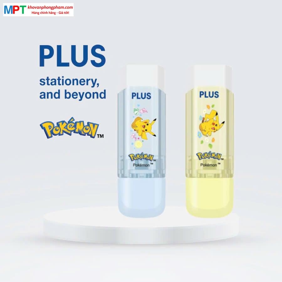 Tẩy chì Xoay PLUS Pokemon - Kích thước 66 x 21 x 13 mm
