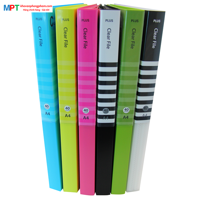 File lá 40 Trang Plus có ngăn giữa - có 6 màu lựa chọn