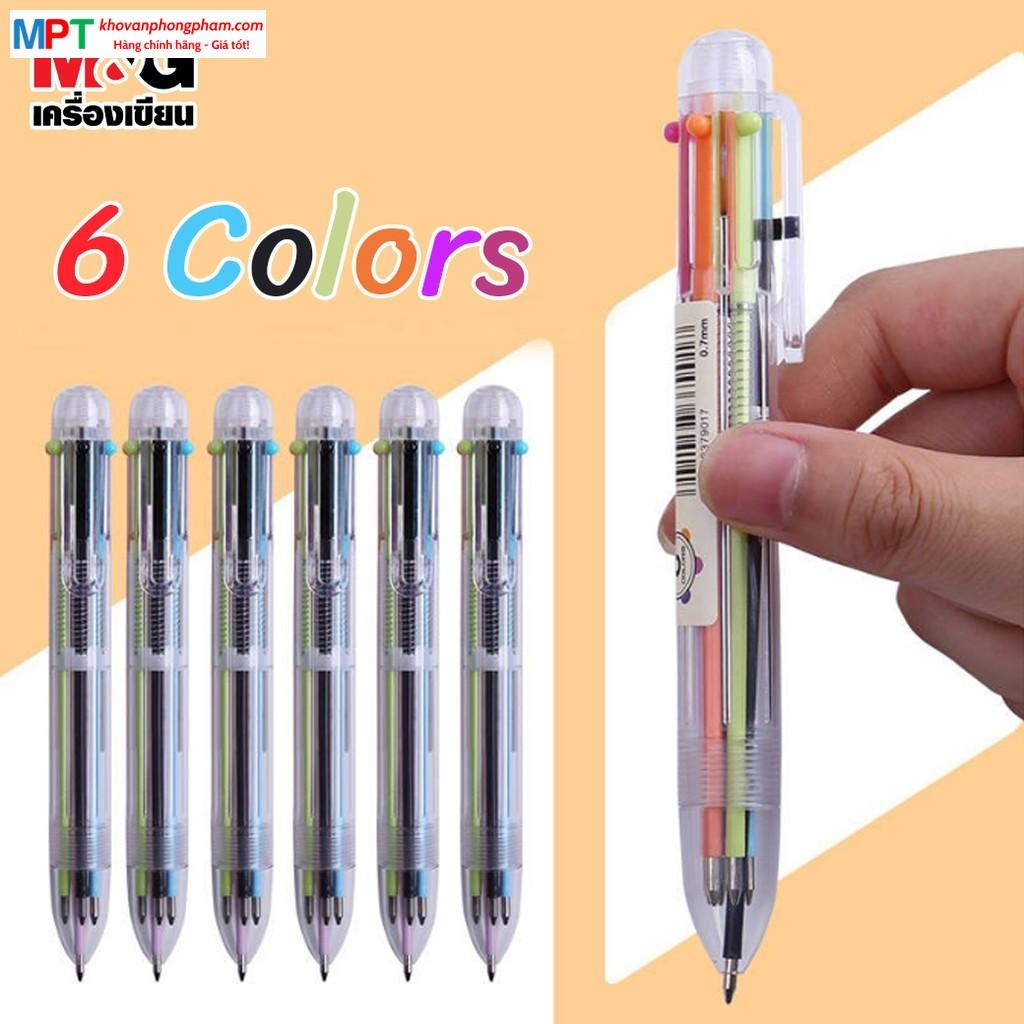 Bút bi 6 màu M&G ABPV6101
