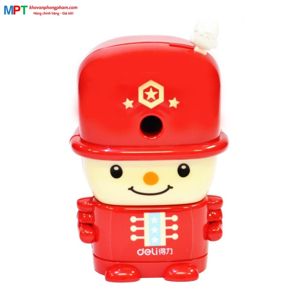Gọt chì quay tay hình chú lính chì Deli 0733