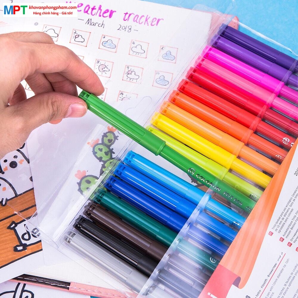 Bút dạ màu 18 màu Deli C10013