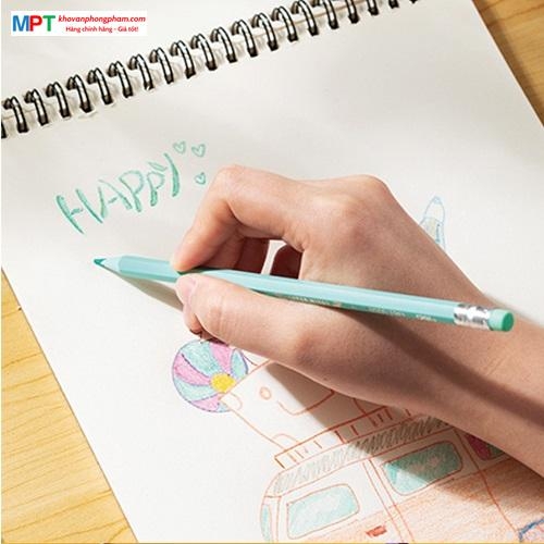 Bút chì màu 12 màu Deli EC126-12 - Họa tiết Super Wings