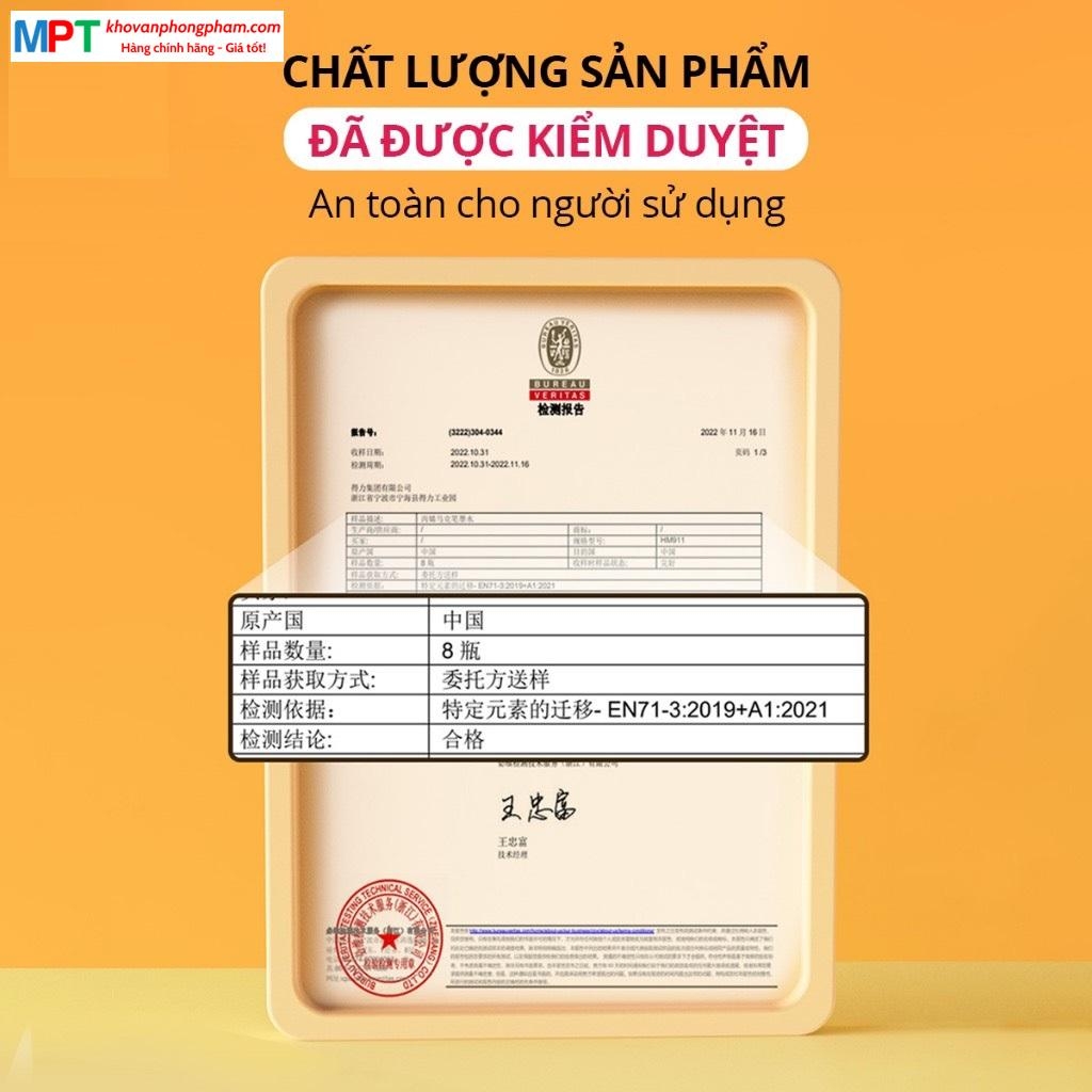 Bút sơn Acrylic Marker chống nước 24 màu Deli HM921-24 - Kèm túi vải - Màu Vẽ Trên Mọi Chất Liệu Tô Màu DIY Giày Vải Chai Lọ