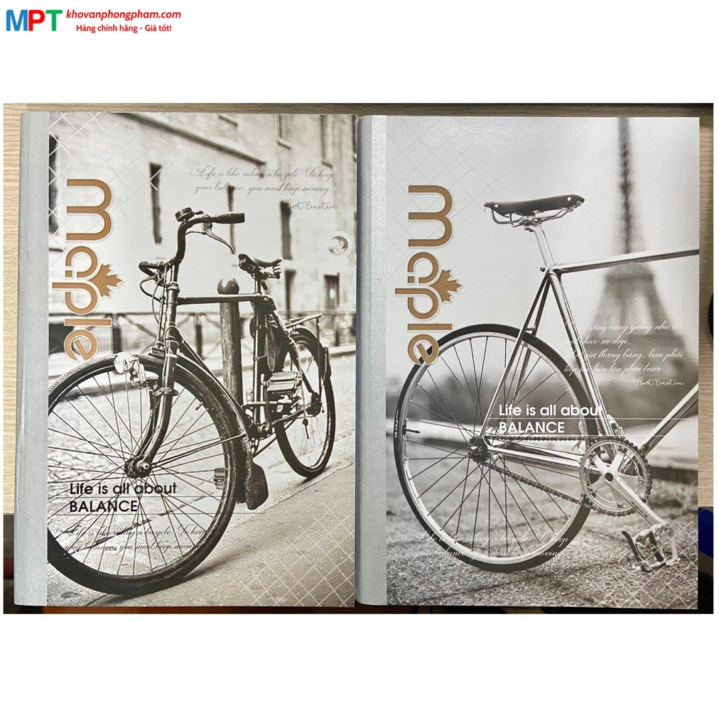 Sổ bìa bồi may gáy Maple 300 trang NBB.A4BIC300