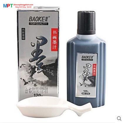 Mực viết thư pháp, mực tàu BAOKE MS216 dung tích 120ml - Mực đen