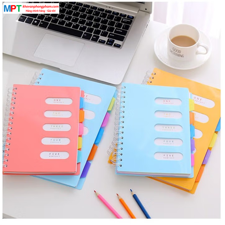 Sổ lò xo A4 có phân trang Heeton D12-653 - Kích thước: 210x295mm