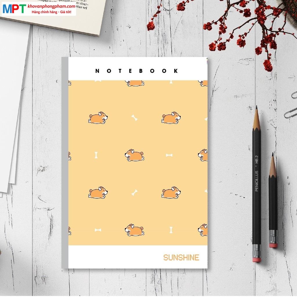 Sổ may gáy Sunshine A4 Hải Tiến 400 trang 3699 - Bìa bồi cao cấp (210x297mm)