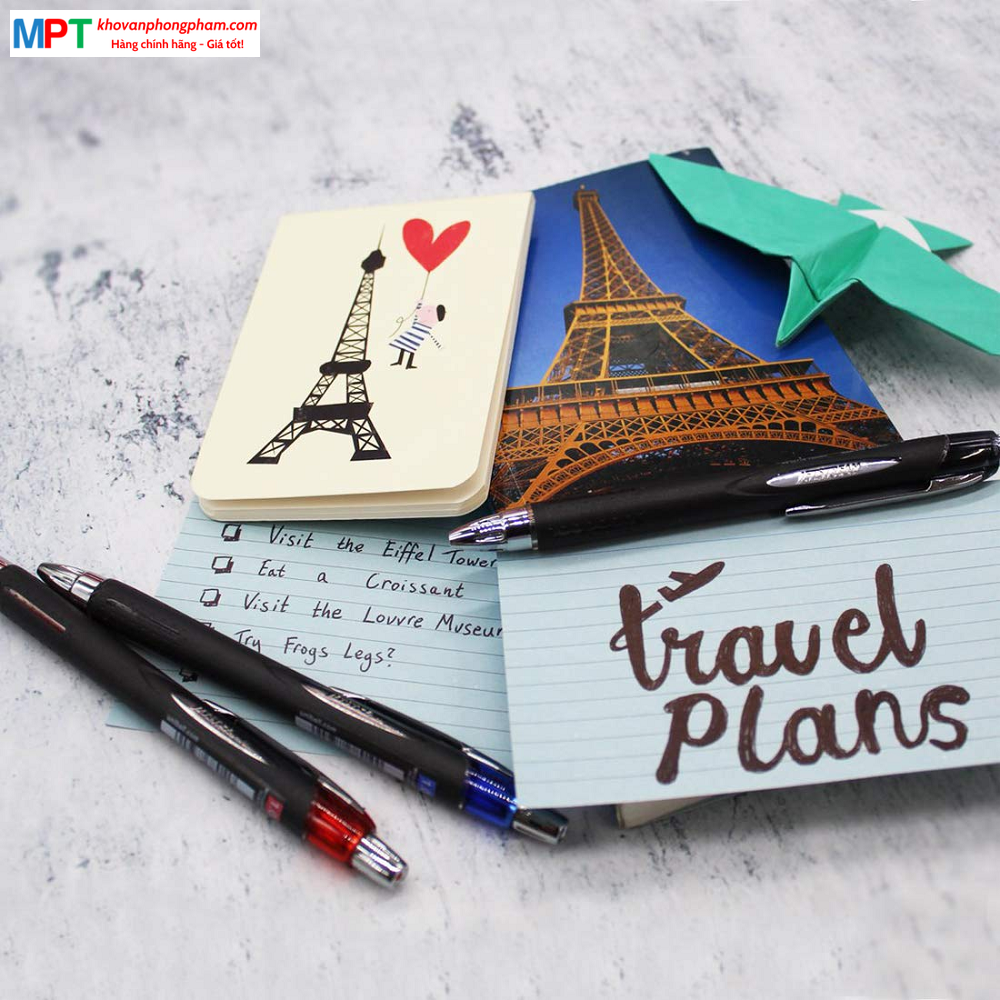 [MUA 12 CÁI TẶNG 1 CÁI] Bút bi Uni Jetstream SXN-210 Ngòi 1.0mm dạng bấm - Mực xanh (Nhập khẩu bởi Cty Thái Á)