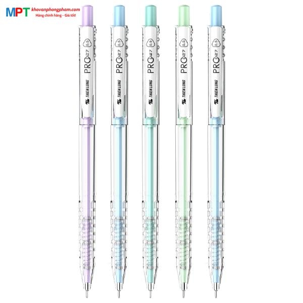 [TẶNG 1 BÚT BI] Vỉ 5 Bút bi Pro 027 ngòi 0.5 mm Thiên Long TL-105