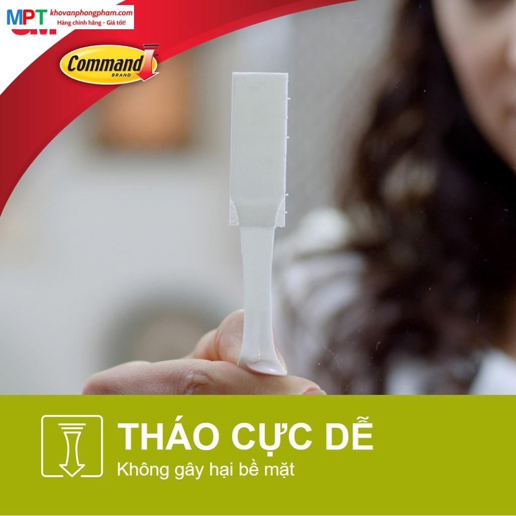 Miếng dán treo tranh 3M Command 17203-ES - Màu trắng, chịu tải 5.4kg - Vỉ 8 miếng vừa, 4 miếng nhỏ (Nhập khẩu bởi 3M Việt Nam)