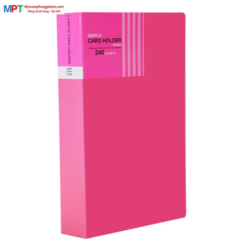Sổ lưu danh thiếp Plus 120 thiếp cỡ A5 - Name card holder A5-120P