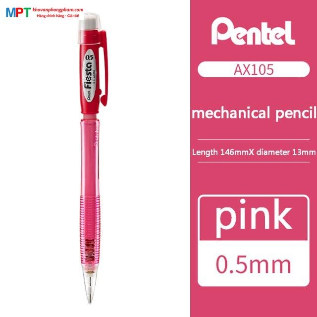 [CHÍNH HÃNG - DO GOLDEN PEN NHẬP KHẨU] Bút chì kim Pentel Fiesta AX-105 nét 0.5mm