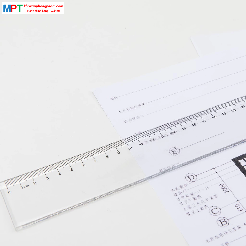 Thước thẳng 60cm Deli 6260 - Trong suốt, vạch kẻ rõ ràng