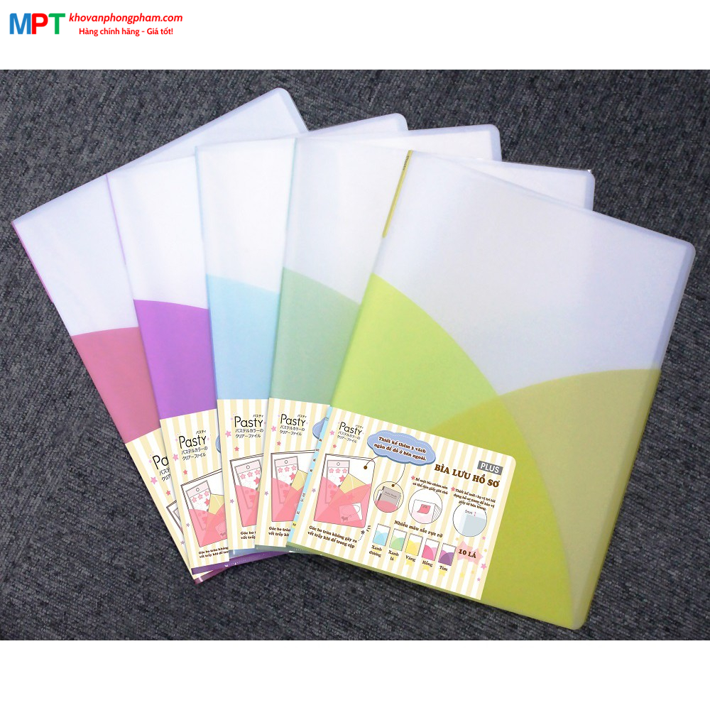 File lá 20 Trang Plus Pasty - Thiết kế thêm ngăn đựng đồ ở bên ngoài