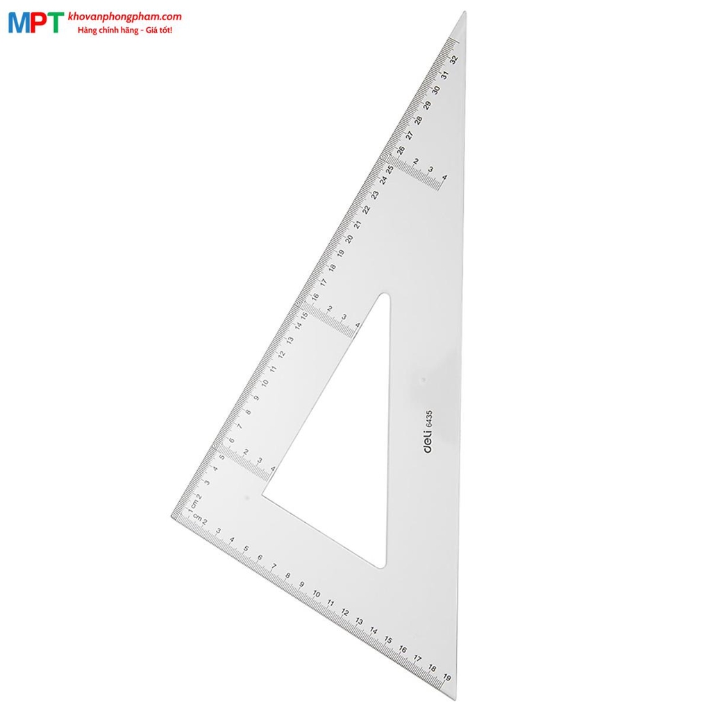 Bộ thước Eke, đo độ Deli 6435 - 33cm