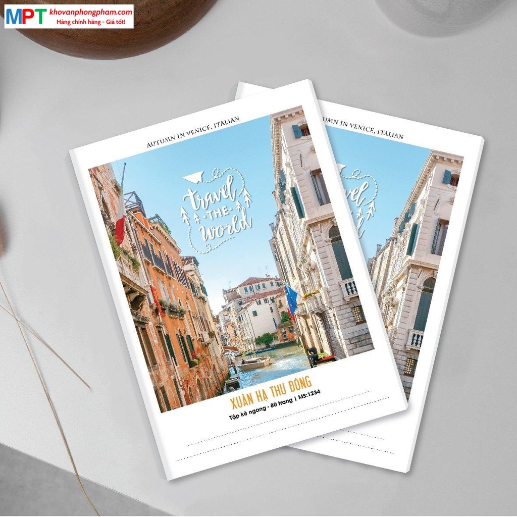 Vở kẻ ngang Hải Tiến 200 trang Xuân Hạ Thu Đông 2821 - Định lượng 60gsm - Mua 5 quyển tặng 01 bút bi