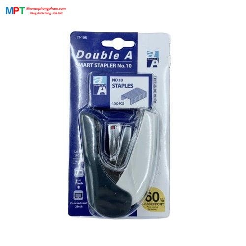 Dập ghim trợ lực Double A bấm được 30 tờ tặng kèm 1 hộp ghim (Sử dụng ghim số 10)