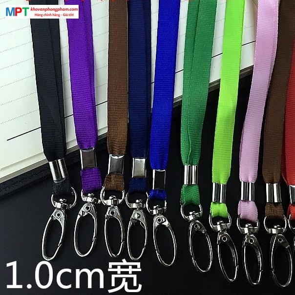 Dây đeo thẻ giọt lệ bản 1cm - nhiều màu lựa chọn