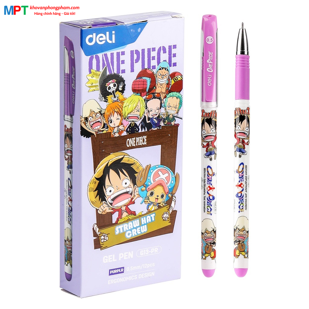 Bút gel Deli One Piece - Vua Hải Tặc G13 nét 0.5mm