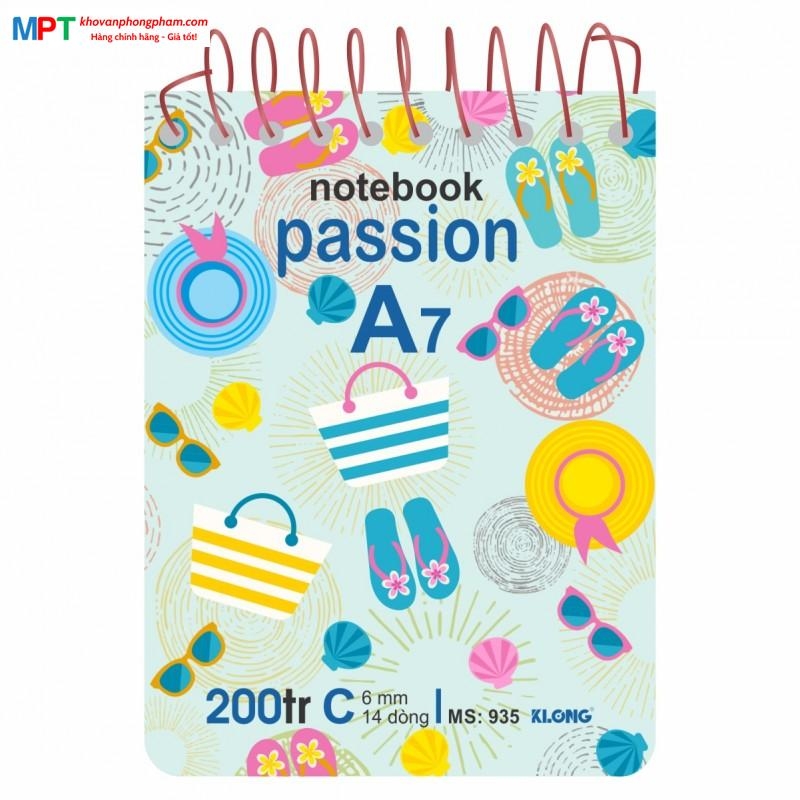 Sổ lò xo Klong A7 200 trang 935 (82x110mm)